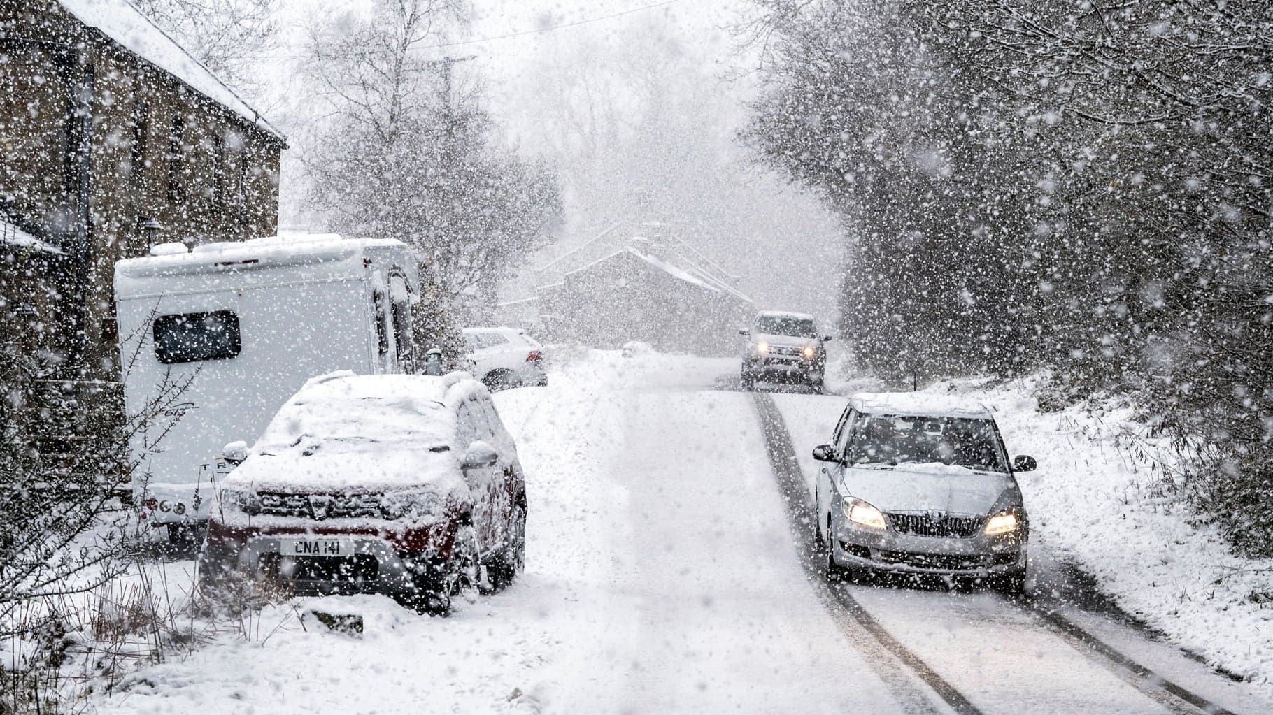 Chutes de neige dans toute l’Europe