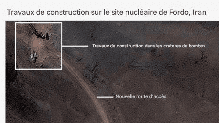 Intense construction activity at Iran’s bombed Fordo nuclear site