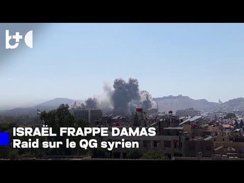 Israël frappe un quartier général à Damas, images du raid aérien publiées